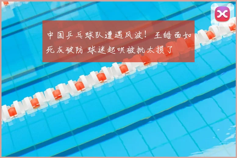 中国乒乓球队遭遇风波！王皓面如死灰破防 球迷起哄被批太损了